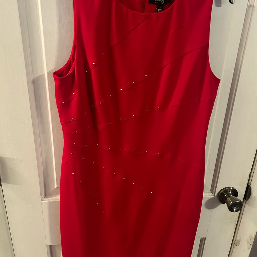 Jessica Simpson Vibrant Red Midi Dress